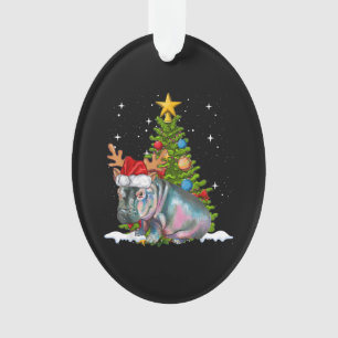 Hippo Fiona Christmas Tree Hippopotamus Ornament