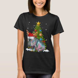 Hippo Fiona Christmas Tree Hippopotamus T-Shirt