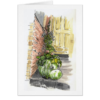 Hippo Flowerpot Cards