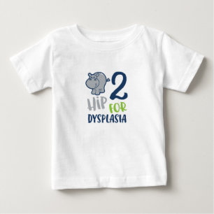 Hippo for Hip Dysplasia Baby T-Shirt