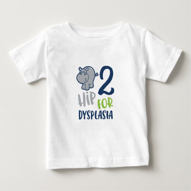 Hippo for Hip Dysplasia Baby T-Shirt (Front)