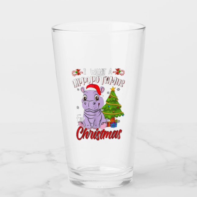HIPPO Glass Cup (Front)