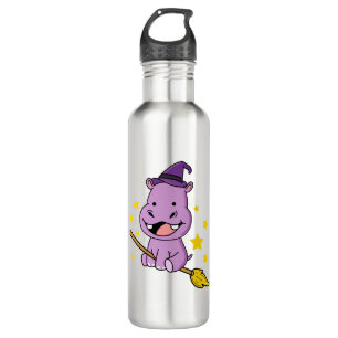Hippo Halloween Witch For Halloween 710 Ml Water Bottle