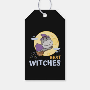 Hippo Halloween Witch Kids Witches Best Witches Gift Tags