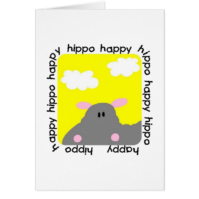 Hippo Happy Tshirts and Gifts (Front)
