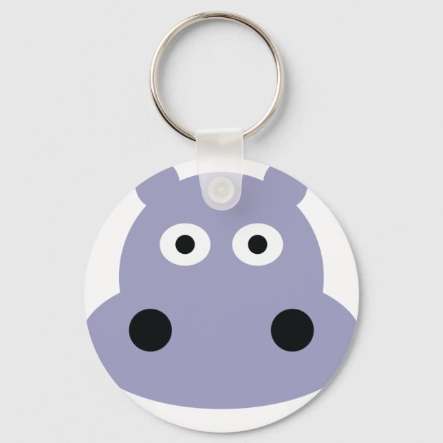 hippo head key ring (Front)