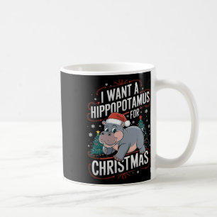 Hippo Holidays A Christmas Wish  Coffee Mug