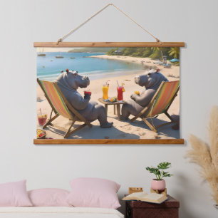 Hippo Hour: Beachside Cocktails and Good Times, Hanging Tapestry