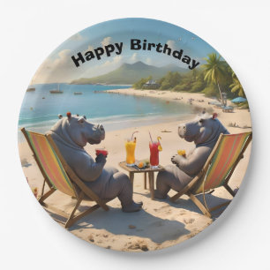 Hippo Hour: Beachside Cocktails and Good Times, Paper Plate