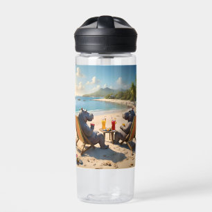 Hippo Hour: Beachside Cocktails and Good Times, Water Bottle