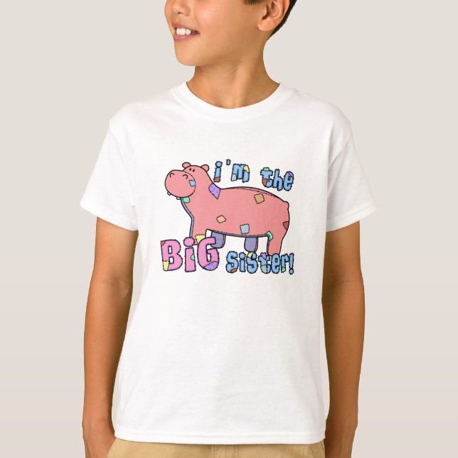 Hippo I'm the Big Sister TShirt (Front)