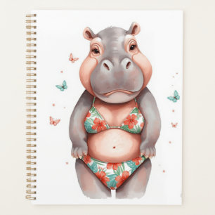  Hippo in Bikini  Planner