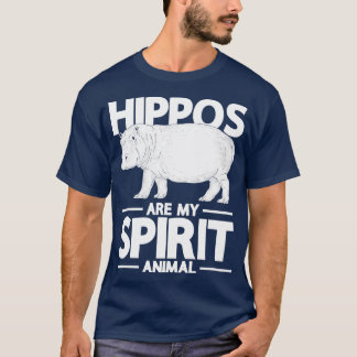 Hippo Is My Spirit Animal Hippopotamus T-Shirt