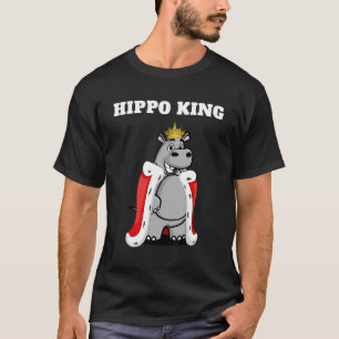 Hippo King Boys Hippo Mens Hippo T-Shirt