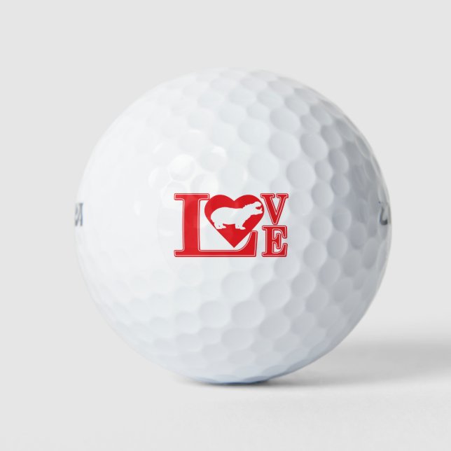 HIPPO-LOVE GOLF BALLS (Front)