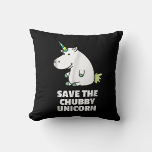 Hippo Lover Gift Chubby Unicorn Hippo Cute Hippo Cushion