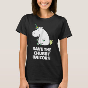 Hippo Lover Gift Chubby Unicorn Hippo Cute Hippo T-Shirt