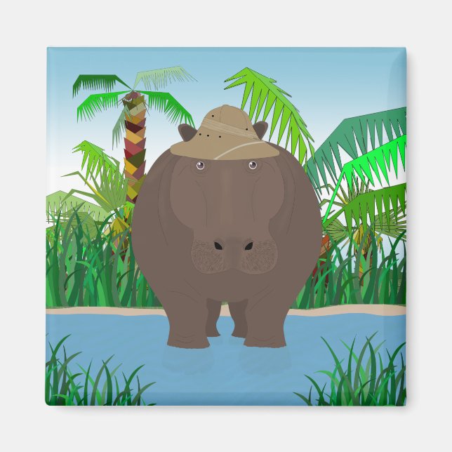 Hippo Magnet (Front)