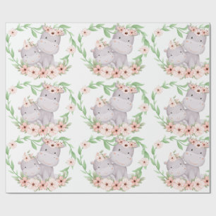 Hippo mothers love wrapping paper