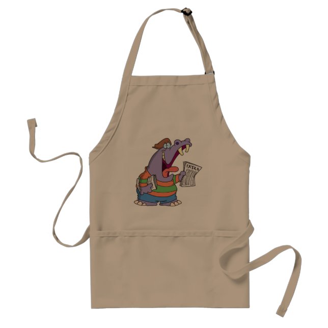Hippo Newspaper Boy Apron (Front)