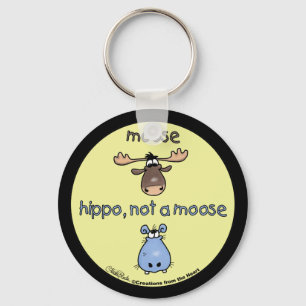 Hippo-not-a-moose! Key Ring
