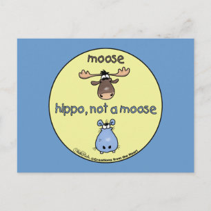 Hippo-not-a-moose! Postcard