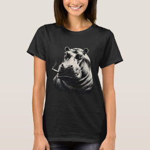 Hippo Owner For Mens Dad Fathers Day T-Shirt