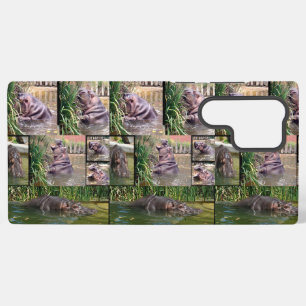 Hippo Photo Collage, Drink Glass Samsung Galaxy Case