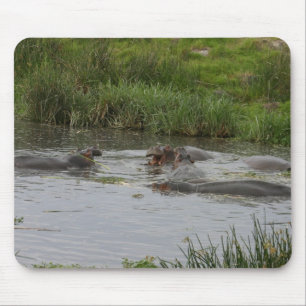 Hippo Pond -Mousepad Mouse Pad