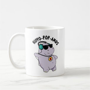 Hippo-pop-amus Funny Pop Music Hippo Pun  Coffee Mug