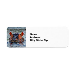 Hippo Return Address Label