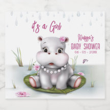 Hippo River Adventure Girl Baby Shower