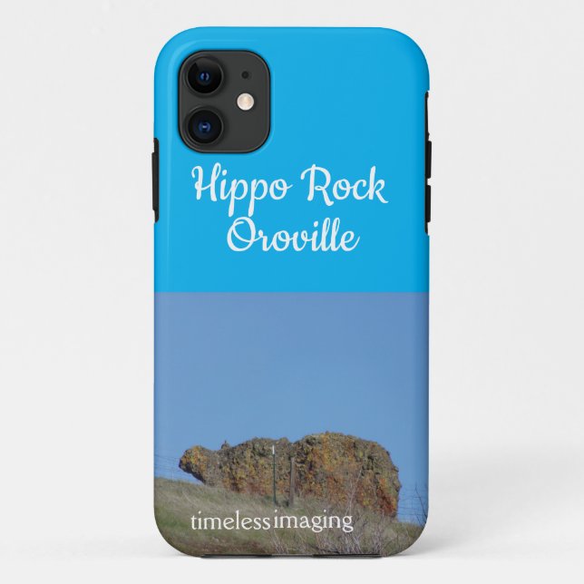 Hippo Rock a natural site in the Oroville area. Case-Mate iPhone Case (Back)