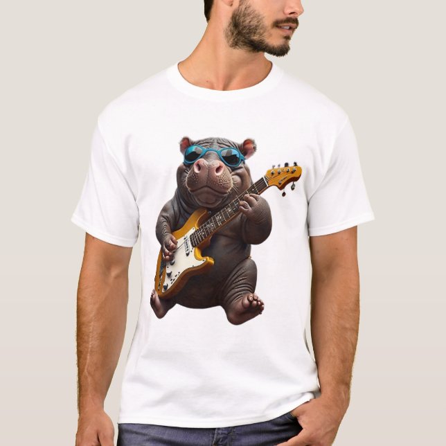 Hippo Rockstar T-Shirt (Front)