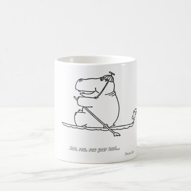 Hippo Row Boat Mug (Center)