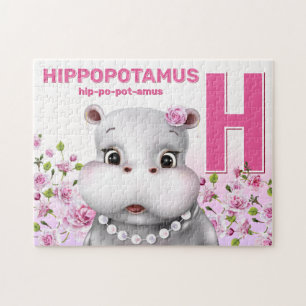 Hippo Safari Alphabet Kids Jigsaw Puzzle