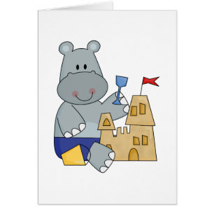 Hippo Sand Castle T-shirts and Gifts