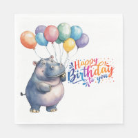 Hippo says Happy Birthday to you
