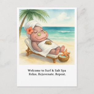 Hippo Spa by the beach Postcard