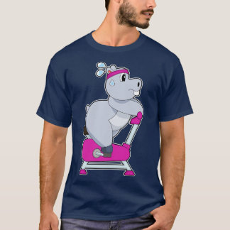 Hippo Spinning Bike T-Shirt