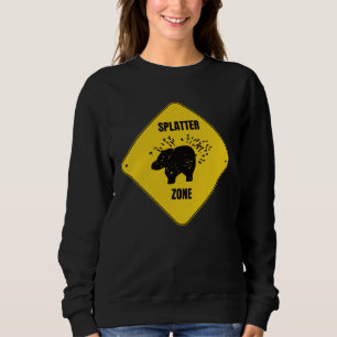Hippo Splatter Zone Carnival Sweatshirt