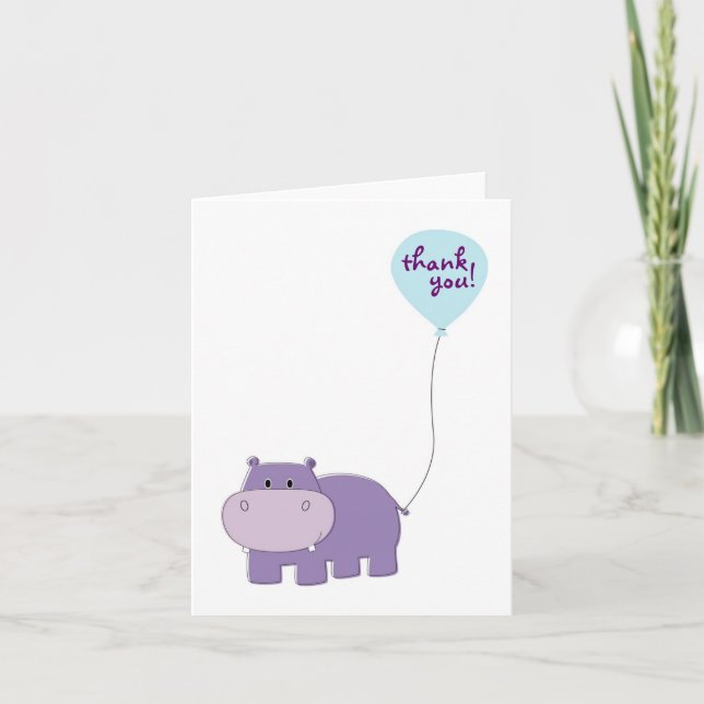 Hippo Thank You Cards (Front)