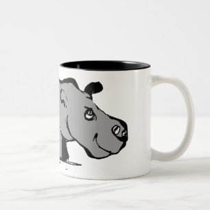 Hippo Two-Tone Coffee Mug