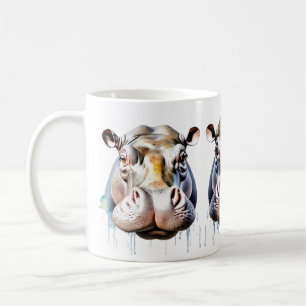 Hippo Wildlife & Nature Water Colour Set Coffee Mug