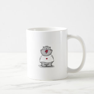Hippo with Butterfly on his Nose Coffee Mug