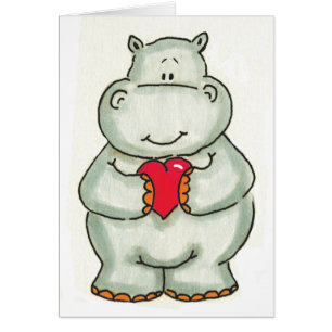 Hippo with Heart