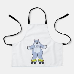 Hippo with Roller skates Apron