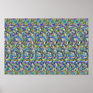 Hippo with umbrella  - Hidden 3D print