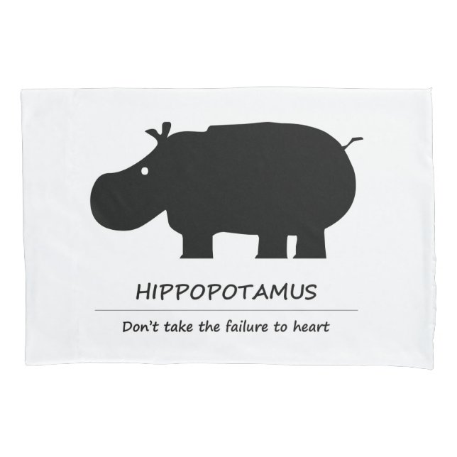 Hippopotamus (カ バ) pillowcase (Front)