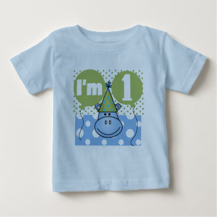 Hippopotamus 1st Birthday Tshirts and Gifts